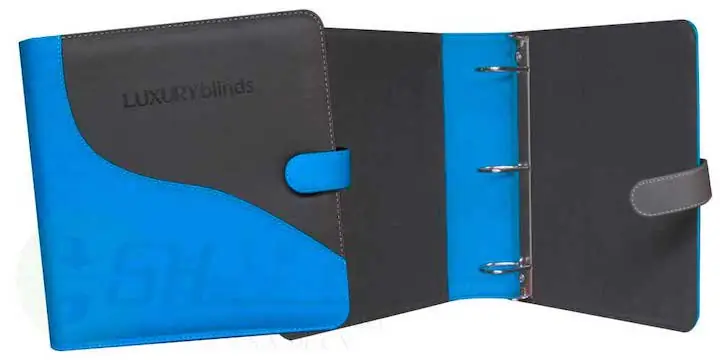 CARPETA DE 2 PULGADAS YING Y YANG CON TREVILLA MATERIAL PIEL SINTETICA