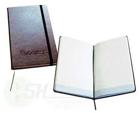 LIBRETA JOURNAL BOOK CON RESORTE MATERIAL PIEL SINTETICA ITALIANA